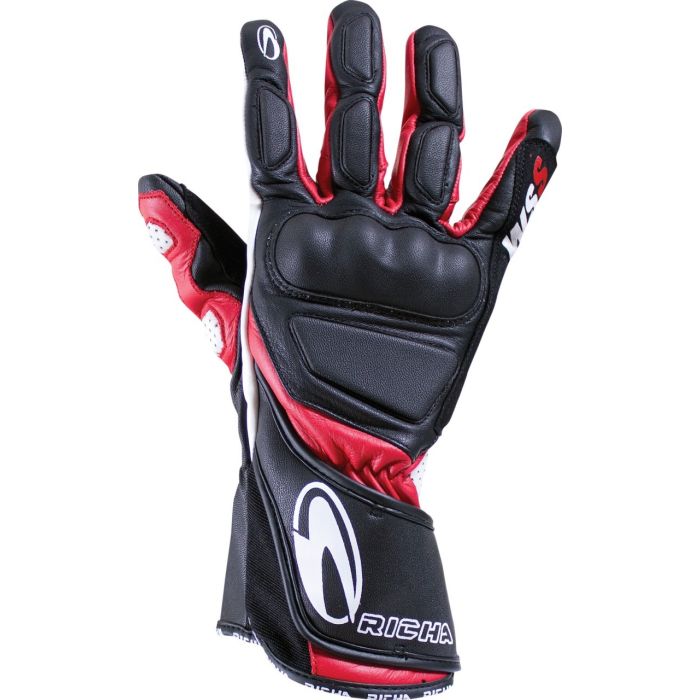 Richa WSS Leather Gloves - Black/Red