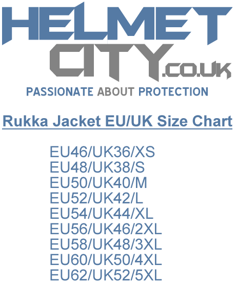 Helmet_City_Rukka_Jacket_UK_EU_Size_Guide